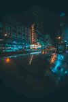 城市夜景中的绚丽光影