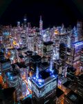 璀璨都市夜景俯瞰图