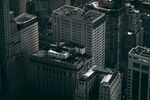 俯瞰林立高楼都市景象