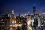 繁华都市夜景璀璨灯火