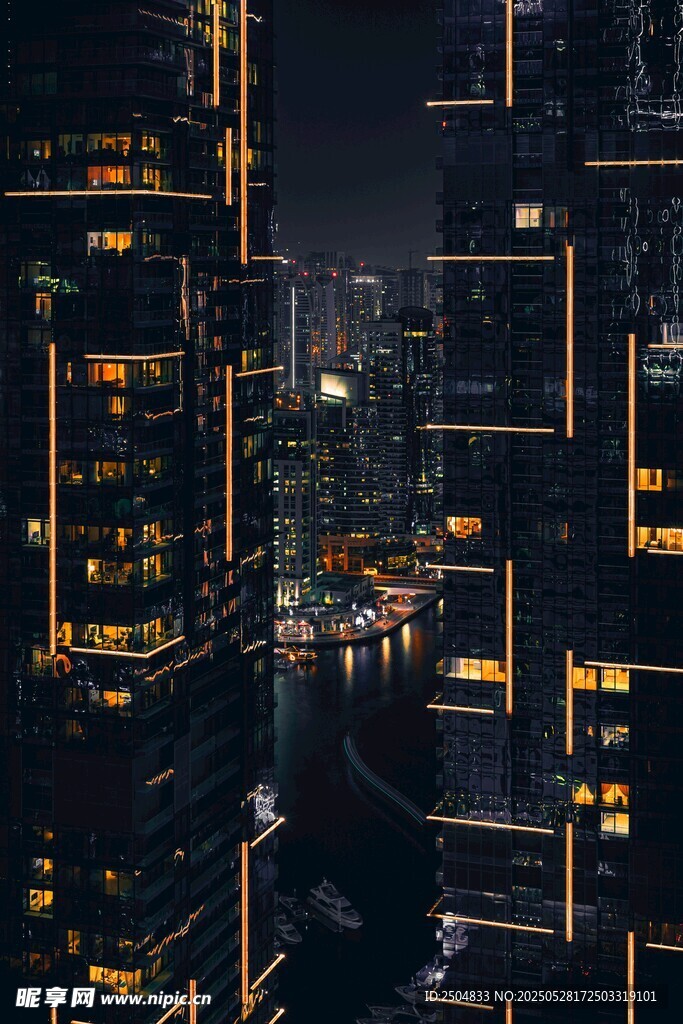 未来都市夜景