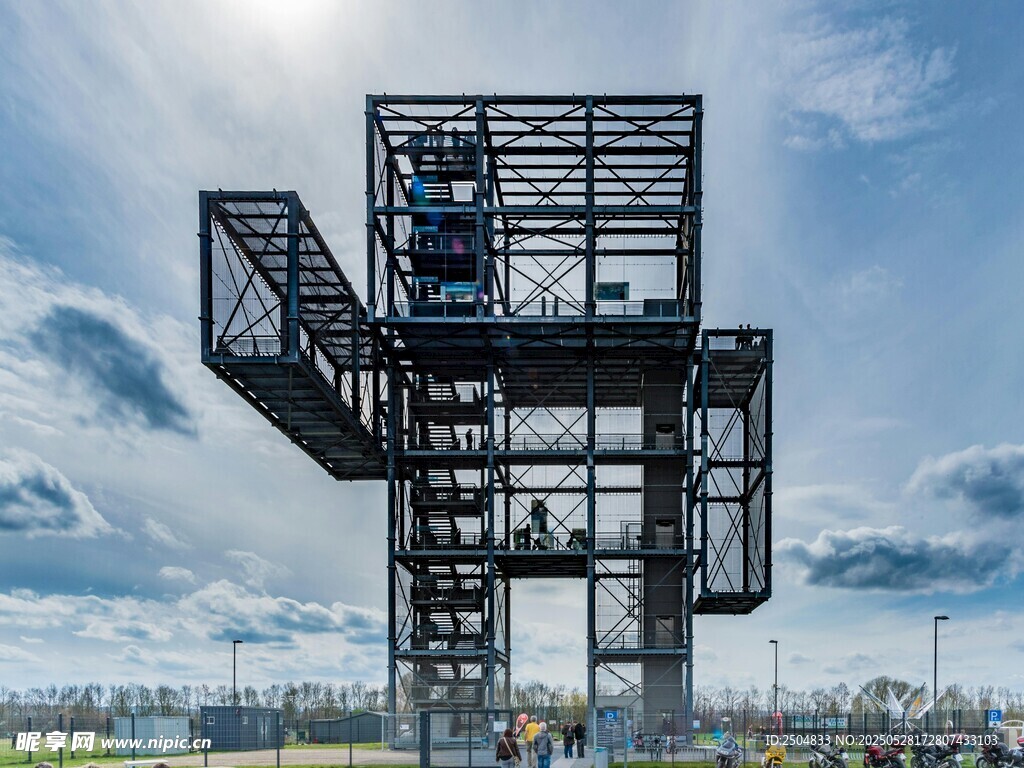 工业风钢结构建筑景观