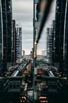 都市繁华街景俯瞰视角