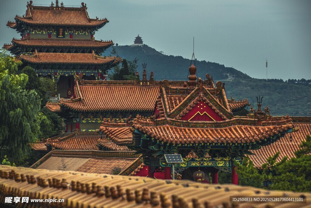 中式古建筑群风景