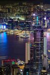 香港璀璨夜景俯瞰图