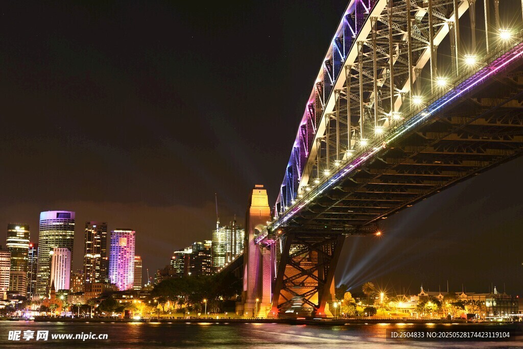 悉尼港湾大桥璀璨夜景