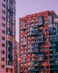 城市多彩高楼建筑景观