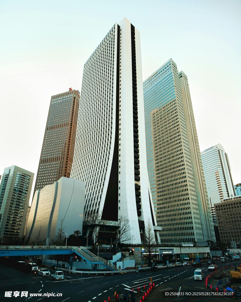 现代都市摩天大楼景观