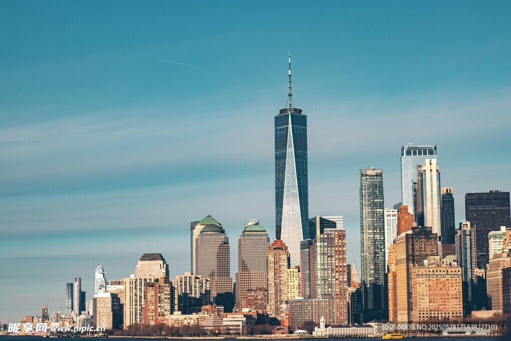纽约城市天际线壮丽景观