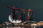新加坡滨海湾金沙酒店夜景