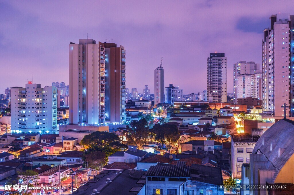 城市夜景繁华景象