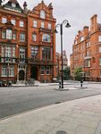 英式红砖建筑街道景观