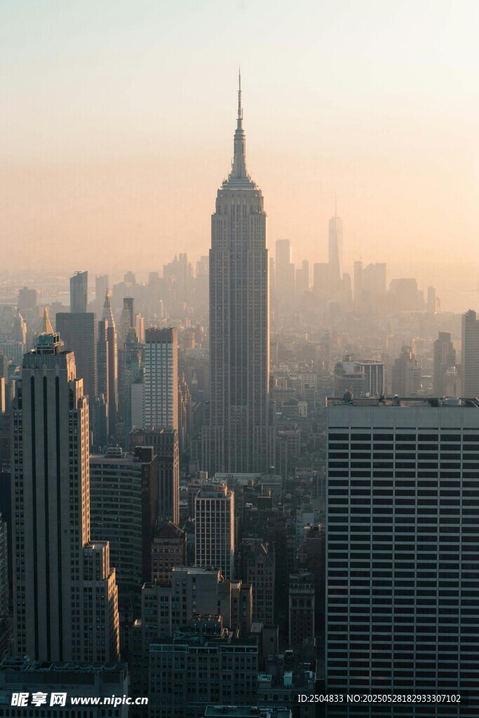 纽约城市天际线壮丽景观