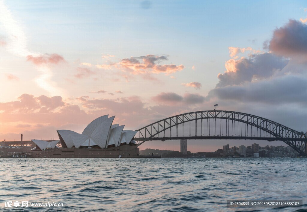 悉尼歌剧院与海港大桥美景