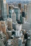 俯瞰繁华都市建筑群