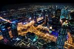 璀璨都市夜景俯瞰图