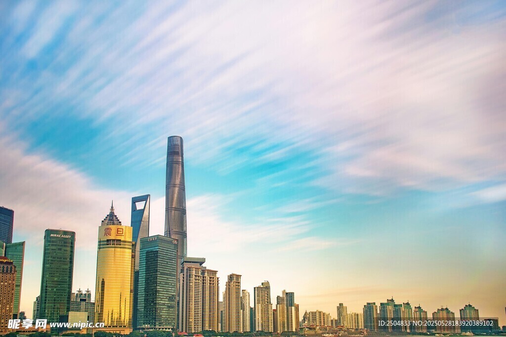 上海城市天际线美丽景观