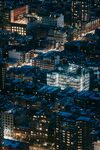 城市璀璨夜景俯瞰图