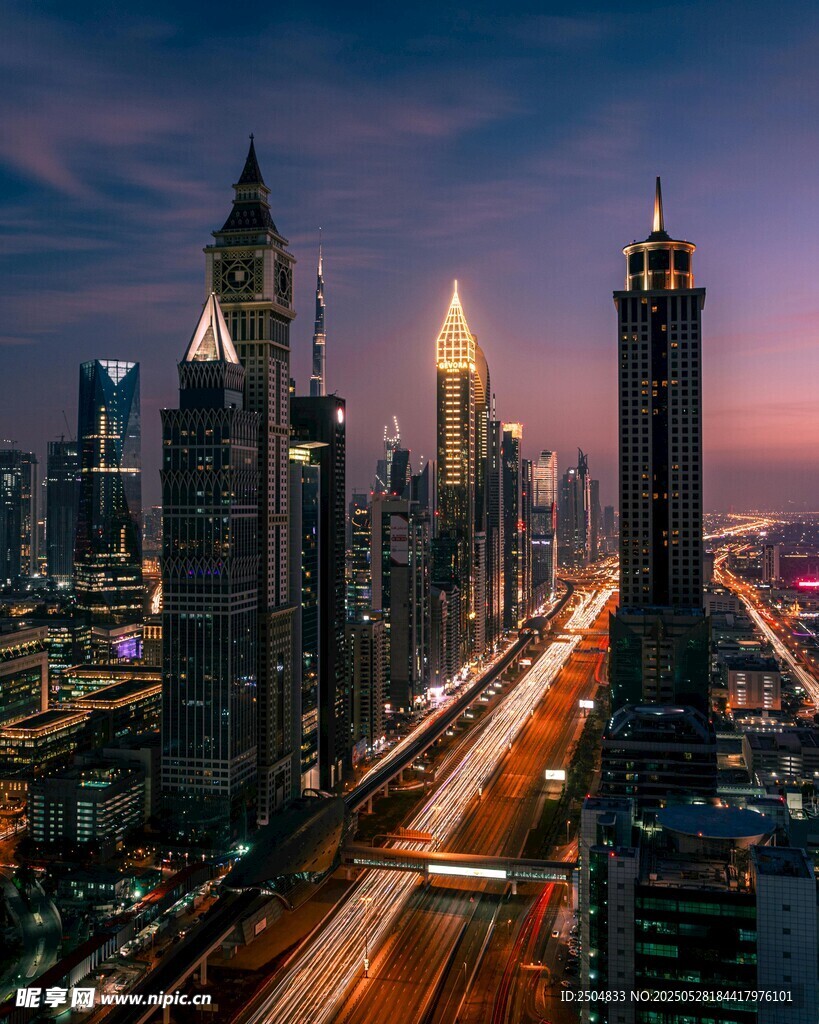 繁华都市夜景