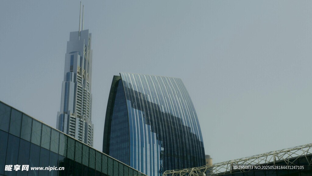 现代都市摩天大楼景观