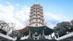 中式宝塔建筑景观