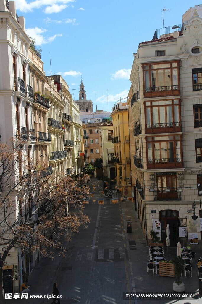 欧洲城市街道风景