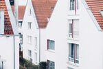 欧式白色房屋建筑景观