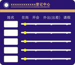 去向牌