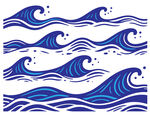 蓝色海浪