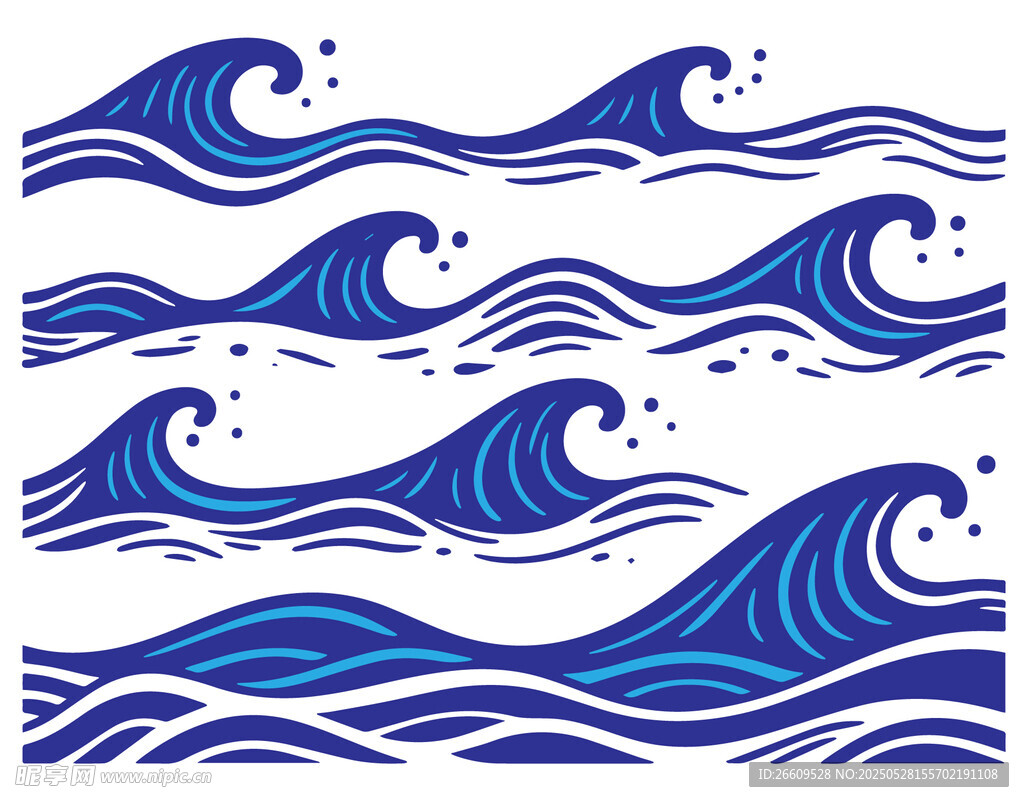 蓝色海浪