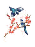 喜结良缘 喜鹊  花  枝丫