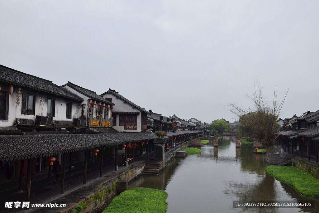 江南水乡古镇河道风景