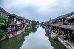 江南水乡古镇河道风景