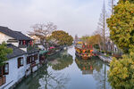 江南水乡河道风景图