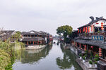 江南水乡古镇河道风景