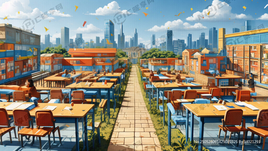 小学学校背景图