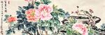 国画牡丹花卉图