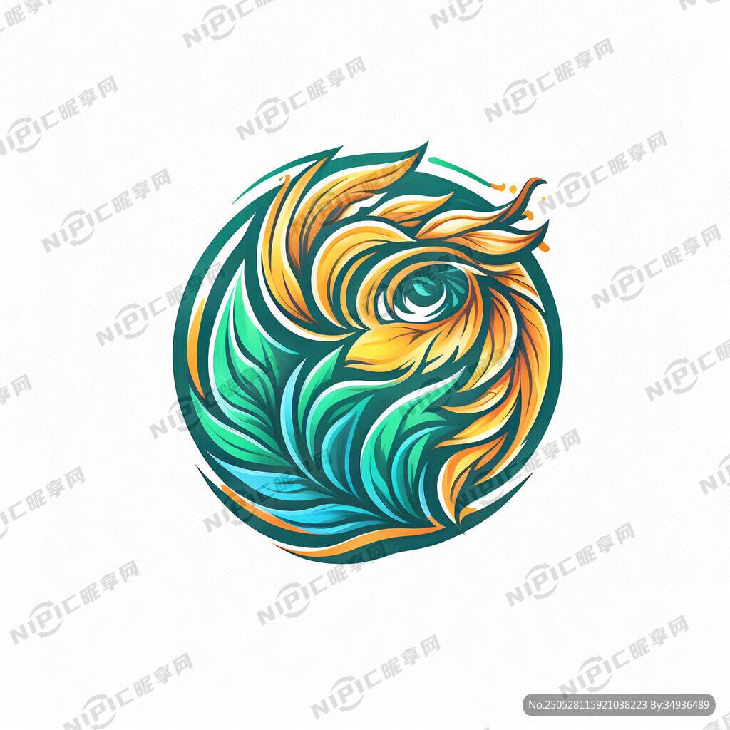 设计一个金鸿叶印务的标志 靓丽