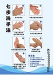 七步洗手法图示 未转曲 可修改