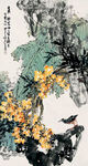 水墨花鸟图
