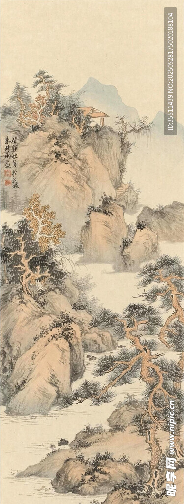 水墨山水画