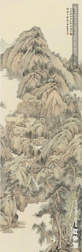 水墨山水图