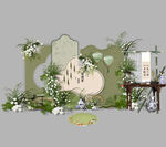 绿色复古周岁宴