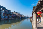 江南水乡古街河畔美景
