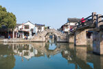 江南水乡石桥风景如画