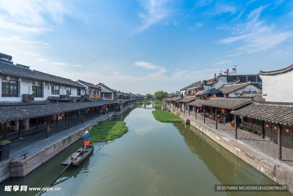 江南水乡古河道风景