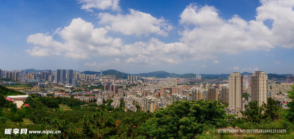 城市全景风光俯瞰图