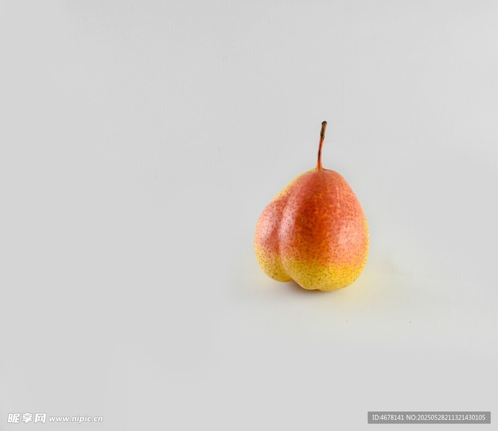 彩色梨子特写