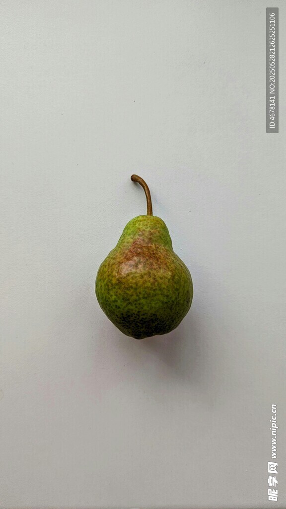 单个青梨特写