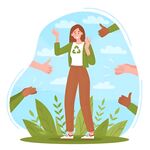 女孩获众人点赞支持